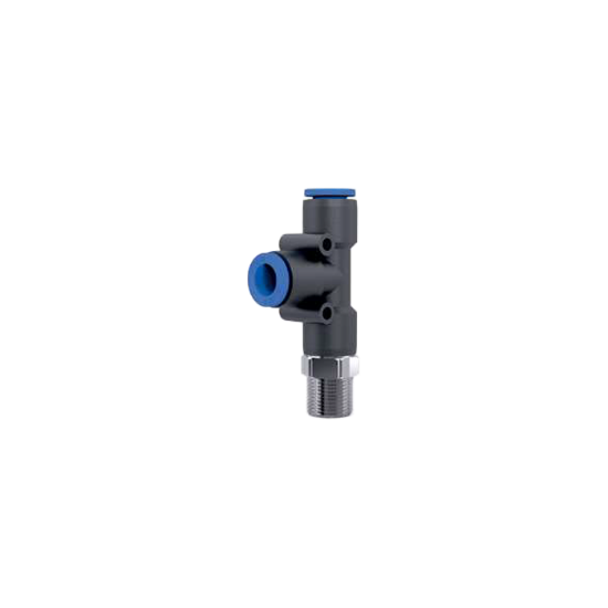 Picture of PU PNEUMATIC FITTING | MALE RUN TEE | 4MM | 1/8 BSP