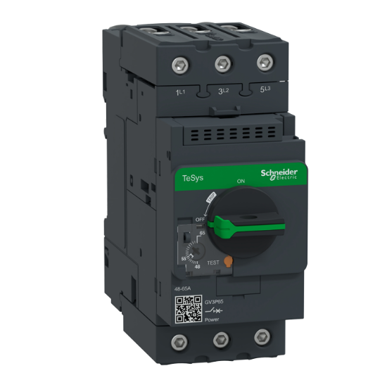 Picture of MAGNETIC CIRCUIT BREAKER | ROCKER LEVER CONTROL | 100KA / 100KA | 2.5A | GV2LE07