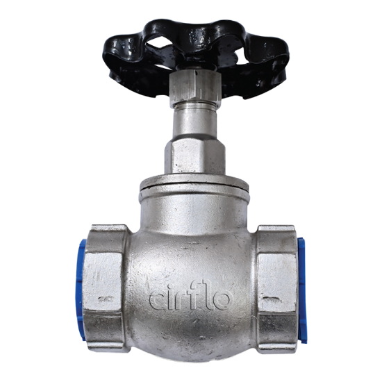Picture of GLOBE VALVES | MANUAL - HAND LEVER | WCB | CF8M (SS316) | 15NB | 800# | SCREWED END