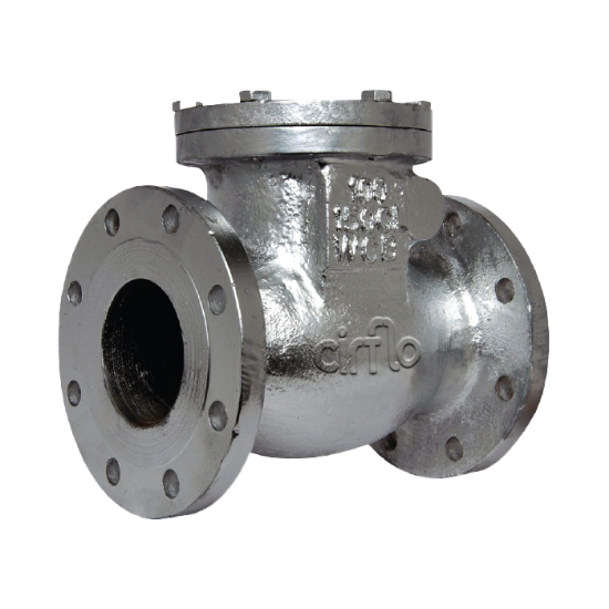 Picture of SWING CHECK VALVES | MANUAL | WCB | CF8 (SS304) | 125NB | 150# | FLANGED END