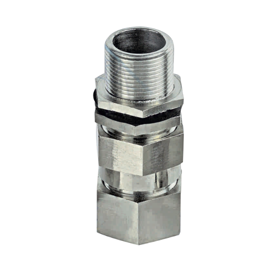 Picture of CABLE GLANDS | DOUBLE COMPRESSION | 13-16.5MM | ARMOURED | BRASS + NICKEL PLATED | M20 X 1.5