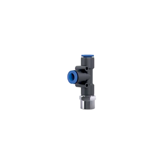 Picture of PU PNEUMATIC FITTING | FEMALE RUN TEE | 8MM | 1/8 BSP